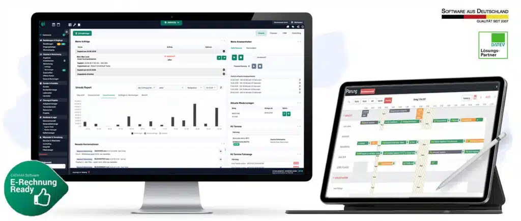 CATAMA Kfz Software Suite – Rechnungssoftware und Werkstattplaner für Kfz-Werkstatt und Kfz-Handel