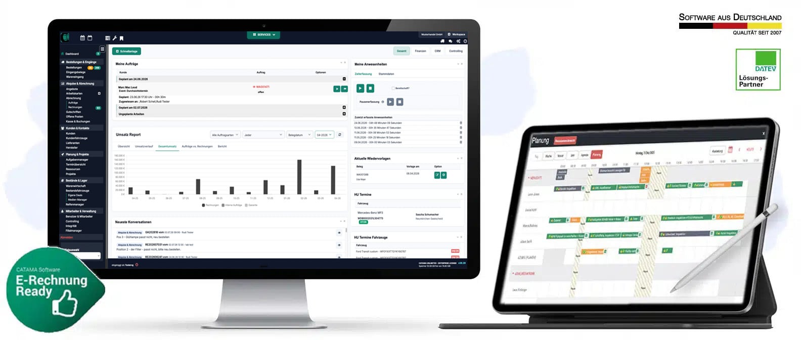 CATAMA Kfz Software Suite – Rechnungssoftware und Werkstattplaner für Kfz-Werkstatt und Kfz-Handel