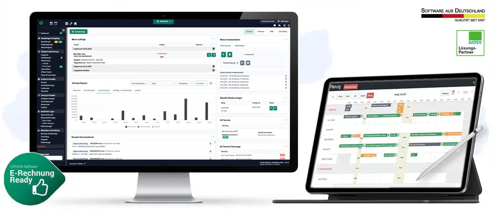 CATAMA Kfz Software Suite – Rechnungssoftware und Werkstattplaner für Kfz-Werkstatt und Kfz-Handel